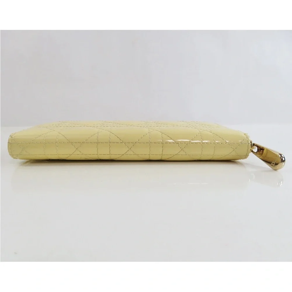 Dior Beige Quilted Women's Wallet